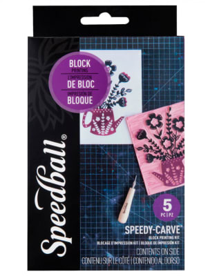 KIT DE IMPRESIÓN SPEEDBALL - SET BÁSICO DE GRABADO EN LINÓLEO DE 5 PIEZAS2