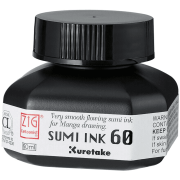 TINTA KURETAKE SUMI INK 60 NEGRA