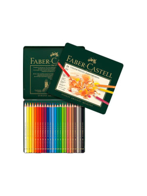 Lápices Faber-Castell Polychromos - Lata 24 Colores1