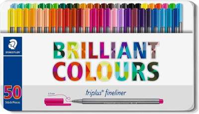 FINELINER STAEDTLER - SET LATA 50 COLORES TRIPLUS FINELINERS1