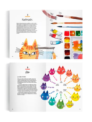 Acuarela y Gatos - Terry Runyan