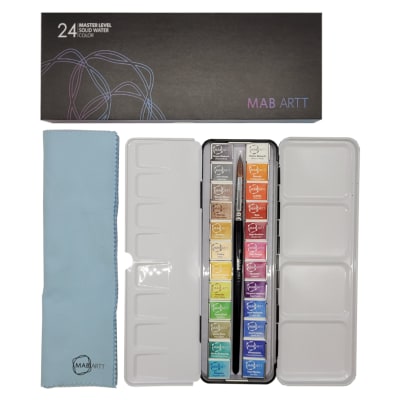 Set Acuarelas Mabartt 24 Colores + pincel3