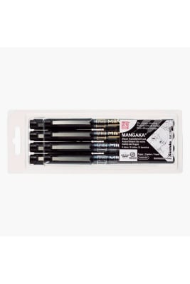 TIRALINEAS KURETAKE - SET MANGAKA 8 UNIDADES NEGRO3