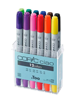 MARCADORES COPIC CIAO SET 12 COLORES1