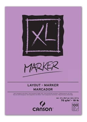 CROQUERA PARA MARCADORES CANSON - XL MARKER A4 70 GRS1