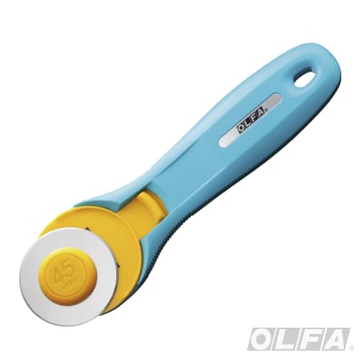 CUCHILLO ROTATIVO PARA TELA OLFA 45MM - Verde Agua3