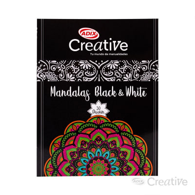 LIBRO ADIX CREATIVE - 50 Mandalas Blanco y Negro3