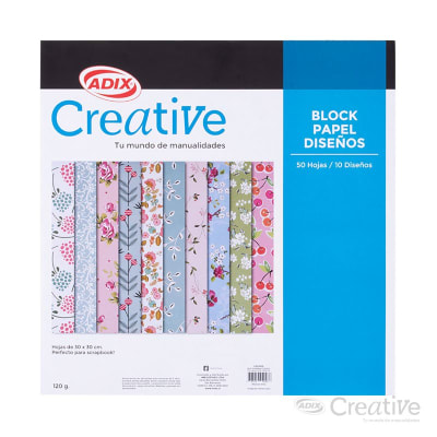 BLOCL PAPEL ADIX CREATIVE 30X30 CM1