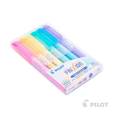 DESTACADORES PILOT FRIXION LIGHT SOFT SET 6U4