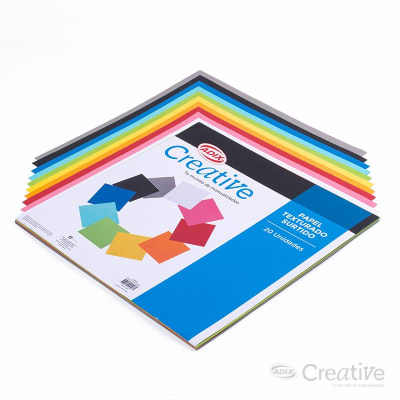 BLOCK PAPEL TEXTURADO SURTIDO ADIX CREATIVE 30X30 CM1