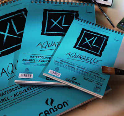 CROQUERA CANSON XL AQUARELLE 300 grms- Variedad de Tamaños