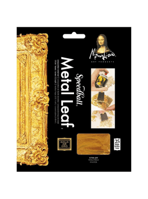 HOJA METÁLICA SPEEDBALL- PAN DE ORO MONA LISA 14X14 CM2