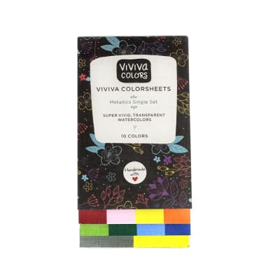 ACUARELAS VIVIVA - SET METALLIC 10 COLORES2