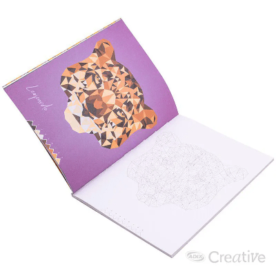 Libro Mosaico  de Animales Geométricos para pintar