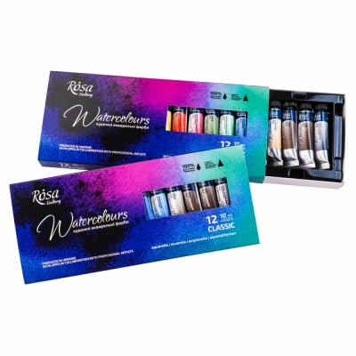 Set Rosa Gallery tubos -  12 colores x10ml1