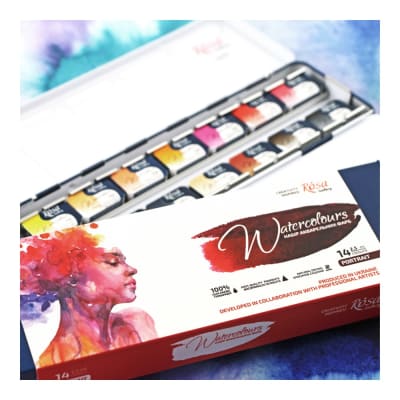 ACUARELA ROSA Gallery - 1/1 Pan Set Portrait - 14 colores Retrato2