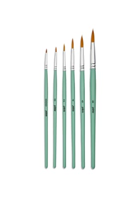 SET PINCELES PEBEO Acrílico Fluido SH - Set 6 Redondos