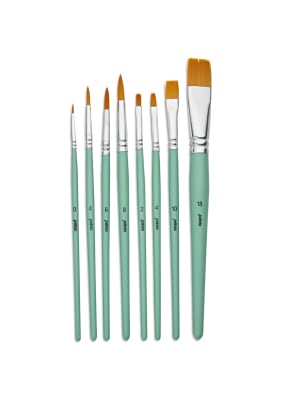 SET PINCELES PEBEO Acrílico Fluido SH - Set 8 Redondos y Planos1