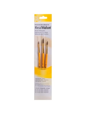 SET PINCELES PRINCETON real value - SINTETICO MANGO CORTO AMARILLO (1)1