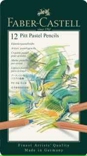 Lápices Faber-Castell Pitt Pastel - Lata 12 Colores1