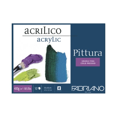 BLOCK ACRÍLICO -PITTURA 30X40CM.10 HOJAS FABRIANO1