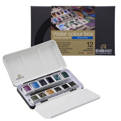 ACUARELAS REMBRANDT - 12 COLORES 1/2 PASTILLAS GRANULADAS1