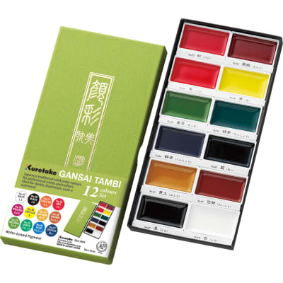 ACUARELAS KURETAKE GANSAI TAMBI - 12 COLORES1