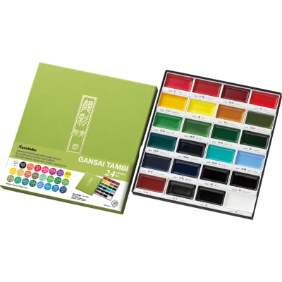 ACUARELAS KURETAKE GANSAI TAMBI - 24 COLORES1