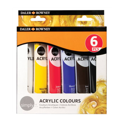 ACRÍLICOS DALER ROWNEY - SET 6 COLORES X 75ML1