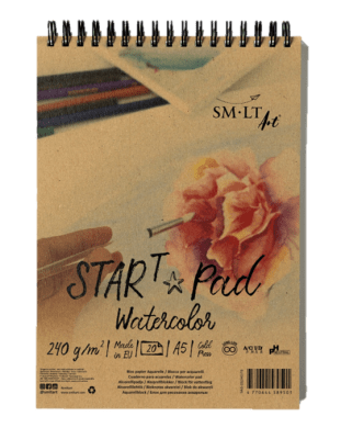 CROQUERA START PAD SMLT ACUARELA - A5 , 240 grms , 20 hojas prensado en frío1
