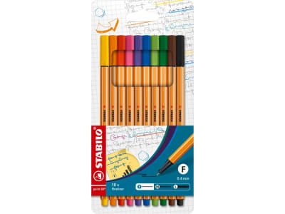 SET TIRALINEAS STABILO POINT 88 - 10 COLORES F 0.4MM