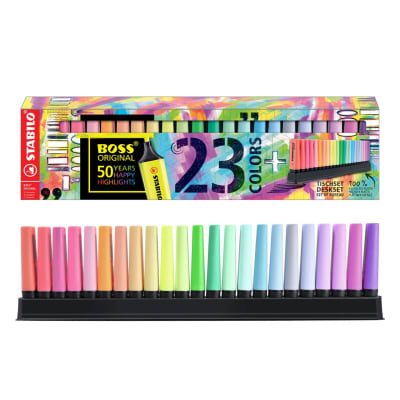 Set 23  Destacadores Stabilo Boss+ deskset 1