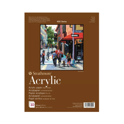 BLOCK STRATHMORE ACRÍLICO Serie 400 - 10h 400gr1