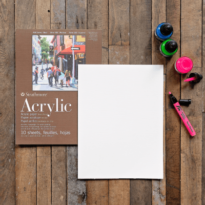 BLOCK STRATHMORE ACRÍLICO Serie 400 - 10h 400gr