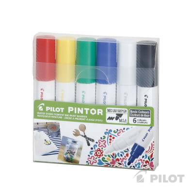 PILOT PINTOR SET COLORES BÁSICOS M 1.4 MM1