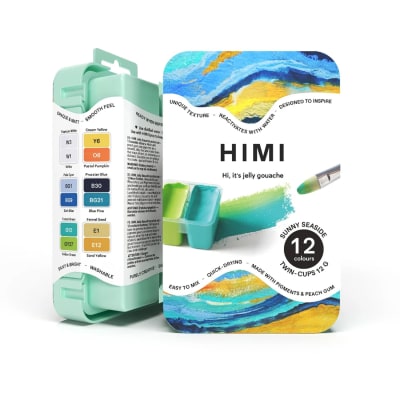 Set Gouache Himi 12 colores 12 gramos - Set Sunny Seaside