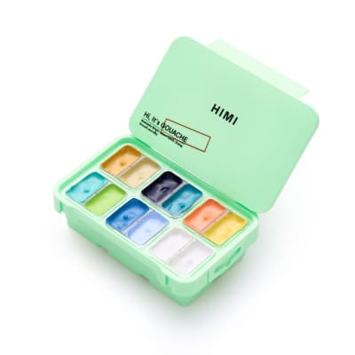 Set Gouache Himi 12 colores 12 gramos - Set Sunny Seaside