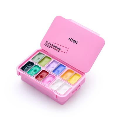 Set Gouache Himi 12 colores 12 gramos - Set Fresh Botanic4
