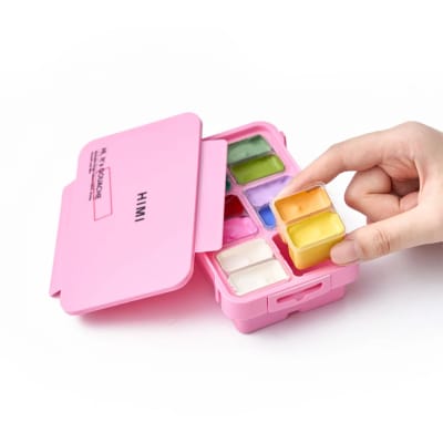 Set Gouache Himi 12 colores 12 gramos - Set Fresh Botanic