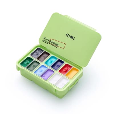 Set Gouache Himi 12 colores 12 gramos - Set Nature Lanscape
