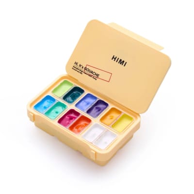 Set Gouache Himi 12 colores 12 gramos - Set SUPERVIBRANT
