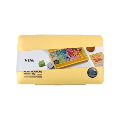 HIMI-MIYA PINTURA GOUACHE METALIZADA 18 COLORES 30ML (NO INCLUYE PINCELES)1