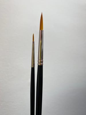 PINCEL ROSEMARY & CO Golden Pointed Round  Serie 301 - Mango Largo2