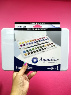 ACUARELAS AQUAFINE STUDIO SET CAJA PLÁSTICA 48 COLORES