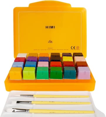 SET GOUACHE MIYA + Pinceles - Set naranja1