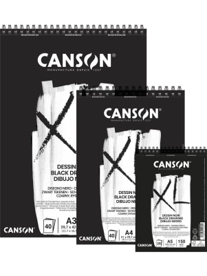 CROQUERA CANSON XL NEGRA 150GRMS - Variedad de Tamaños