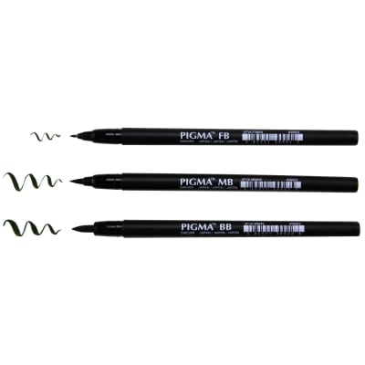 Marcador Pigma Brush Pen - Variedad de Puntas5