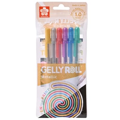 Set Gelly Roll Sakura 6 Unidades - Metálicos