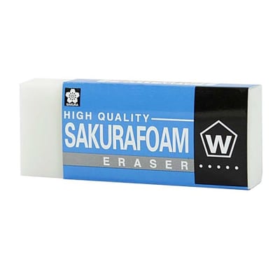 Goma de borrar sin residuos Sakura Foam1