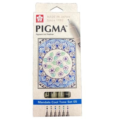 TIRALINEAS SAKURA SET MANDAL 6 COLORES FRÍOS O.5